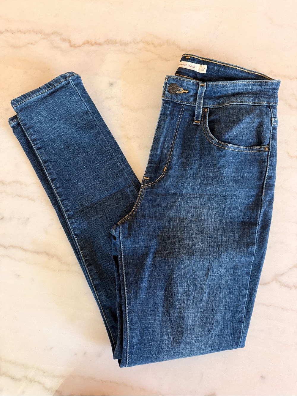 Levi's Women's High Rise Skinny Jeans - Dark Blue Wash
